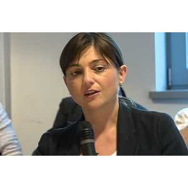 Debora Serracchiani (Presidente Regione Friuli Venezia Giulia) alla presentazione dell'indagine sul friulano promossa dall'Arlef, Agenzia regionale della lingua friulana, e realizzata dall'Università di Udine - Udine 22/05/2015