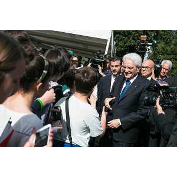 Sergio Mattarella (Presidente Repubblica) alle celebrazioni del Centenario dell'entrata dell'Italia nella Grande Guerra - Monte San Michele (GO) 24/05/2015