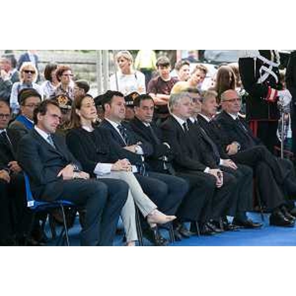 Franco Iacop (Presidente Consiglio regionale FVG) e Domenico Rossi (Sottosegretario Difesa) alle celebrazioni del Centenario dell'entrata dell'Italia nella Grande Guerra - Monte San Michele (GO) 24/05/2015