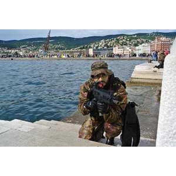 Dimostrazioni dell'Esercito in Bacino San Giusto nell'ambito dell'evento commemorativo "L'Esercito marciava ..." nel Centenario dell'ingresso dell'Italia nella Prima Guerra Mondiale - Trieste 23/05/2015