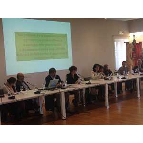 Mariagrazia Santoro (Assessore regionale Pianificazione territoriale) al workshop "Il Paesaggio rurale", il quinto per la redazione del Piano Paesaggistico Regionale (PPR), a Villa di Toppo Florio - Buttrio 25/05/2015