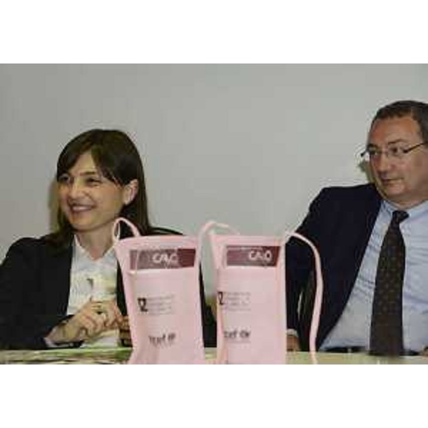 Debora Serracchiani (Presidente Regione Friuli Venezia Giulia) e Sergio Bolzonello (Vicepresidente Regione FVG e assessore Attività produttive) alla presentazione di Cantine Aperte 2015 - Udine 25/05/2015
