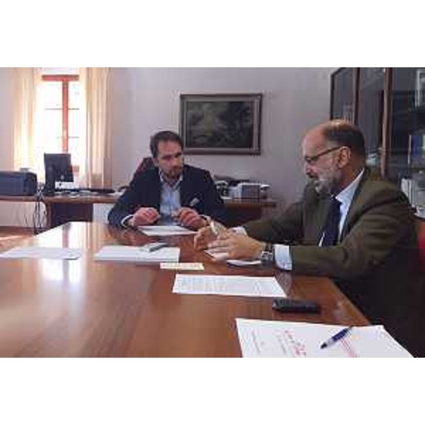 Cristiano Shaurli (Assessore regionale Risorse agricole e forestali) e Paolo Stefanelli (Direttore generale ERSA - Agenzia regionale per lo sviluppo rurale) - Pozzuolo del Friuli 28/05/2015