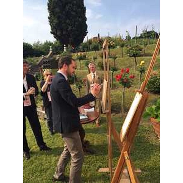 Cristiano Shaurli (Assessore regionale Risorse agricole e forestali) all'inaugurazione della XXIII edizione di Cantine Aperte, nella Tenuta Sottomonte - Buttrio 29/05/2015