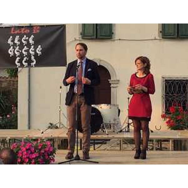 Cristiano Shaurli (Assessore regionale Risorse agricole e forestali) all'inaugurazione dell'XI edizione di Olio e Dintorni - Oleis di Manzano 29/05/2015
