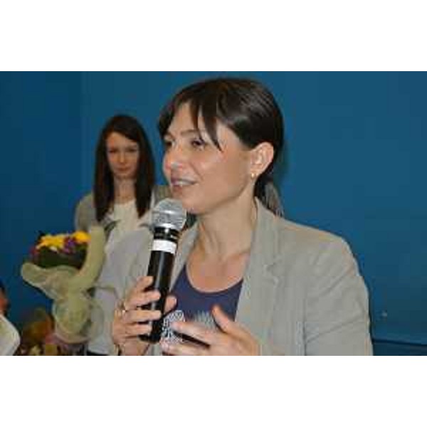 Debora Serracchiani (Presidente Regione Friuli Venezia Giulia) all'inaugurazione di "Itinerannia. Eventi tra gusto e arte" - San Giorgio di Nogaro 30/05/2015