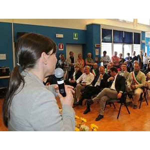 Debora Serracchiani (Presidente Regione Friuli Venezia Giulia) all'inaugurazione di "Itinerannia. Eventi tra gusto e arte" - San Giorgio di Nogaro 30/05/2015