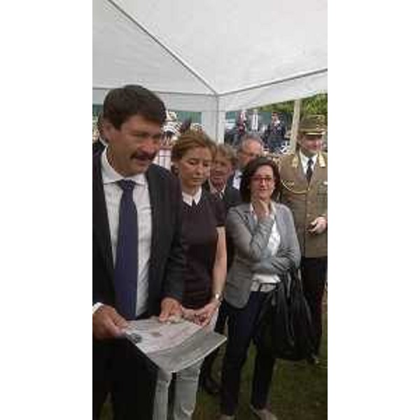 Janos Ader (Presidente della Repubblica d’Ungheria) e Sara Vito (assessore regionale Friuli Venezia Giulia) – San Martino del Carso, 04/06/2015