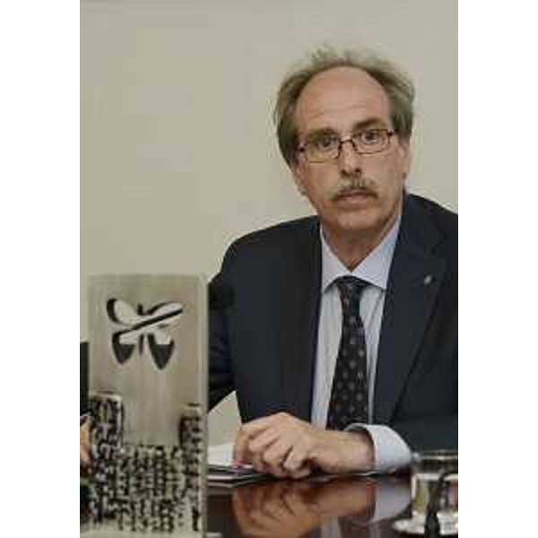 Gianni Torrenti (Assessore regionale Cultura, Sport e Solidarietà) alla presentazione della prima edizione di "L.ink" (Premio Luchetta incontra) - Trieste 08/06/2015