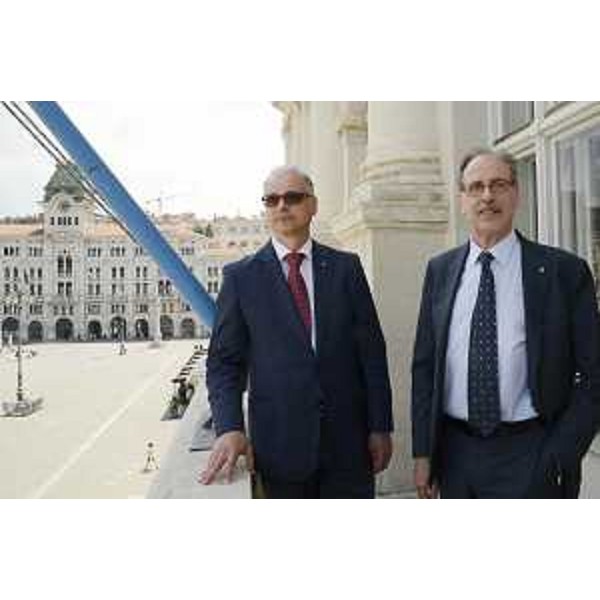 Yevhen Perelygin (Ambasciatore di Ucraina in Italia) e Gianni Torrenti (Assessore regionale Cultura, Sport e Solidarietà) - Trieste 11/06/2015