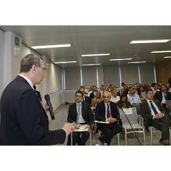 Sergio Bolzonello (Vicepresidente Regione FVG e assessore Attività produttive) all'inaugurazione dei Nuovi Impianti di Produzione di Ossigeno Gassoso presso Ferriere Nord S.p.A. - Osoppo 12/06/2015