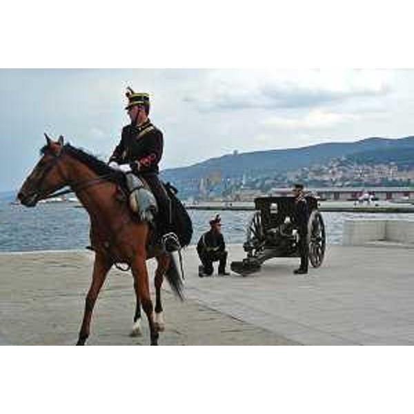 Solenne cerimonia militare conclusiva del 44° Raduno nazionale dell'Associazione Arma di Cavalleria, in piazza Unità d'Italia - Trieste 14/06/2015
