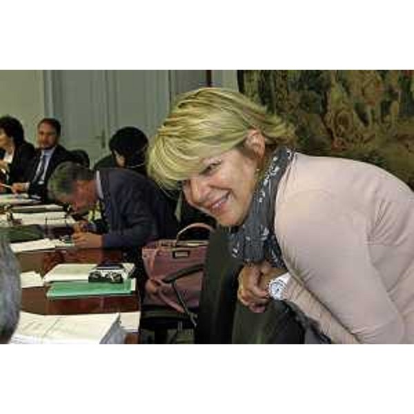 Maria Sandra Telesca (Assessore regionale Salute, Integrazione socio-sanitaria, Politiche sociali e Famiglia) durante la riunione della Giunta regionale del FVG - Trieste 16/06/2015