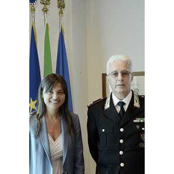 Debora Serracchiani (Presidente Regione Friuli Venezia Giulia) e Nedo Lavagi (Generale Carabinieri) - Udine 17/06/2015