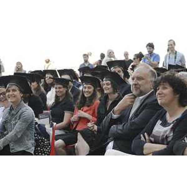Roberto Cosolini (Sindaco Trieste) e Loredana Panariti (Assessore regionale Lavoro, Ricerca e Università) al Graduation Day, cerimonia di proclamazione dei dottori di ricerca (Anno Accademico 2013-2014), all'Università degli Studi - Trieste 18/06/2015