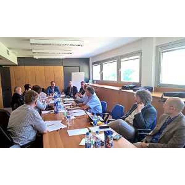 Cristiano Shaurli (Assessore regionale Risorse agricole e forestali) al Tavolo di lavoro "Agricoltura e sviluppo rurale" (Comitato congiunto Friuli Venezia Giulia-Slovenia) - San Pietro al Natisone 18/06/2015 (Foto Antonio Banchig)