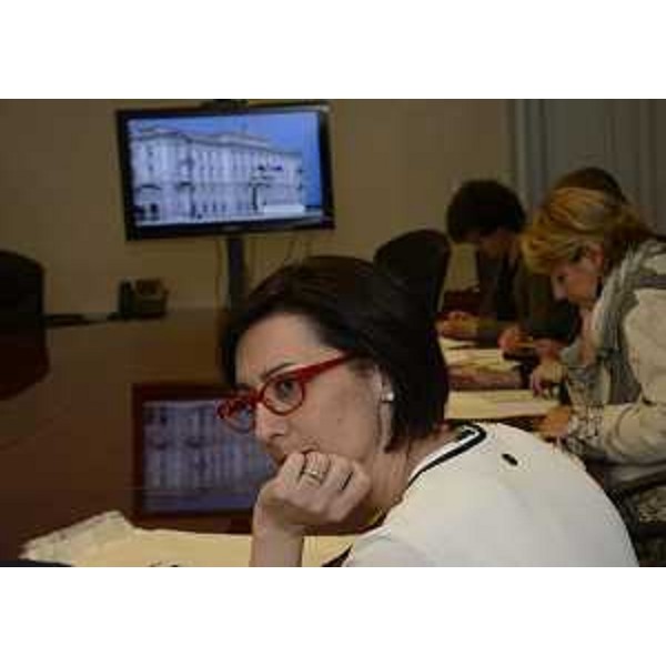 Sara Vito (Assessore regionale Ambiente ed Energia) durante la riunione della Giunta regionale del Friuli Venezia Giulia - Trieste 19/06/2015