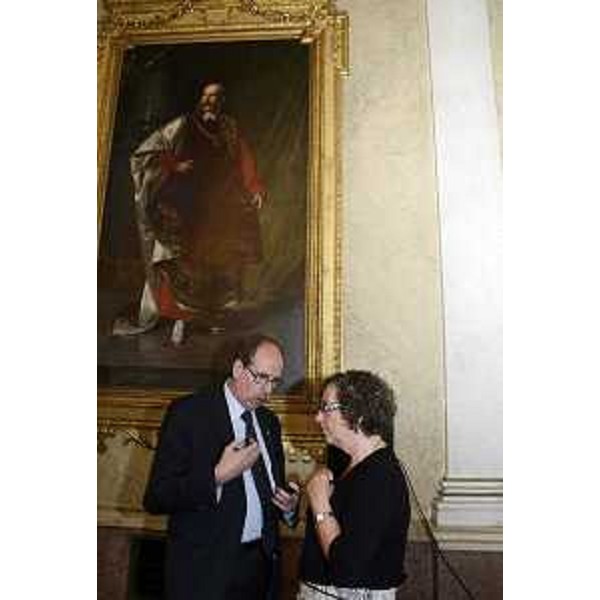 Gianni Torrenti (Assessore regionale Solidarietà) e Tamara Blazina (Deputata) al convegno sui diritti dei migranti organizzato dall'Ufficio Nazionale Antidiscriminazioni Razziali (UNAR), nella sede della Regione FVG - Trieste 19/06/2015