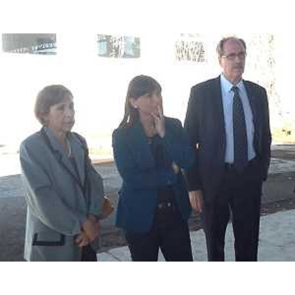 Provvidenza Delfina Raimondo (Prefetto Udine), Debora Serracchiani (Presidente Regione Friuli Venezia Giulia) e Gianni Torrenti (Assessore regionale Solidarietà) durante il sopralluogo alla Caserma Cavarzerani in via Cividale - Udine 24/06/2015