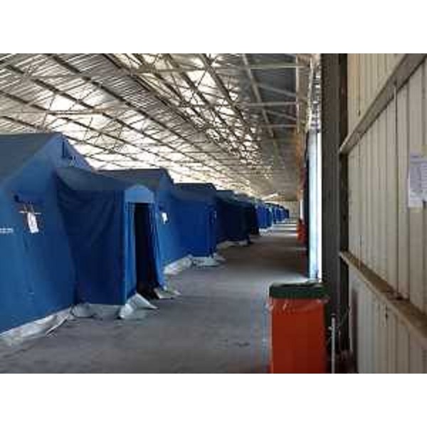 Spazi della Caserma Cavarzerani, in via Cividale, adattati ad hub di prima accoglienza per richiedenti asilo - Udine 24/06/2015