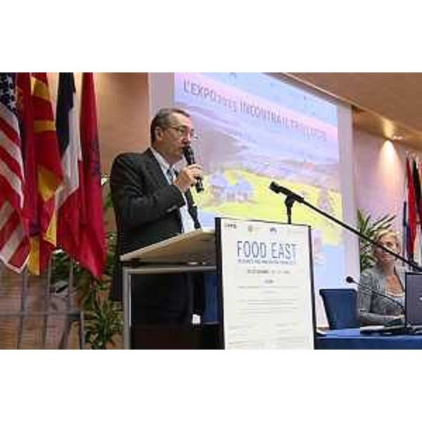 Sergio Bolzonello (Vicepresidente Regione FVG e assessore Attività produttive, Cooperazione e Turismo) al Food East Research and Innovation Forum 2015 - Udine 24/06/2015
