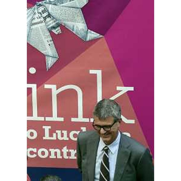 Mauro Giacca [Direttore generale International Centre for Genetic Engineering and Biotechnology (ICGEB)] alla prima edizione del "Festival L.ink Premio Luchetta incontra", organizzato nell'ambito della dodicesima edizione del Premio giornalistico internazionale Marco Luchetta all'interno del Palazzo della Regione in piazza Unità - Trieste 29/06/2015