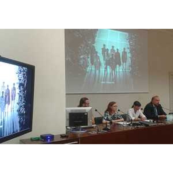 Barbara Franchin (Direttrice ITS International Talent Support), Debora Serracchiani (Presidente Regione Friuli Venezia Giulia) e Roberto Cosolini (Sindaco Trieste) alla presentazione di ITS 2015, quattordicesima edizione dell'International Talent Support - Trieste 01/07/2015