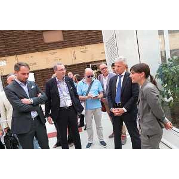 Cristiano Shaurli (Assessore regionale Risorse agricole e forestali), Sergio Bolzonello (Vicepresidente Regione FVG e assessore Attività produttive, Cooperazione e Turismo), Andrea Illy (Presidente e amministratore delegato Illycaffè S.p.A.) e Debora Serracchiani (Presidente Regione Friuli Venezia Giulia) al Cluster del Caffè a EXPO 2015 - Milano 03/07/2015