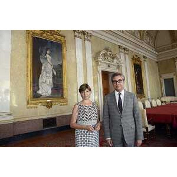 Francesco Peroni (Assessore regionale Finanze) con Catherine Colonna (ambasciatrice Francia in Italia) – Trieste 06/07/2015