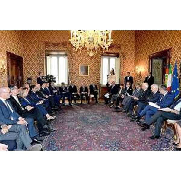 Incontro tra il Presidente della Repubblica Sergio Mattarella e i presidenti delle Regioni, al Quirinale – Roma, 09/07/2015
