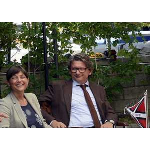 Debora Serracchiani (Presidente Friuli Venezia Giulia) e Zeno D’Agostino (commissario Autorità portuale) – Trieste 14/07/2015 (foto Montenero)