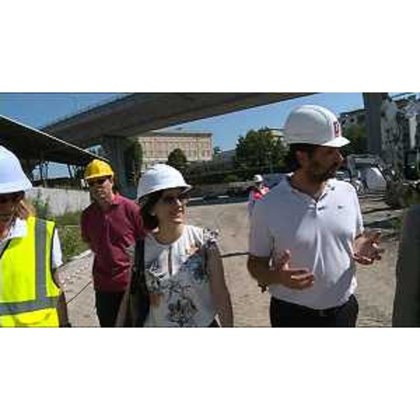 Sara Vito (Assessore regionale Ambiente) durante il sopralluogo – Trieste 14/07/2015