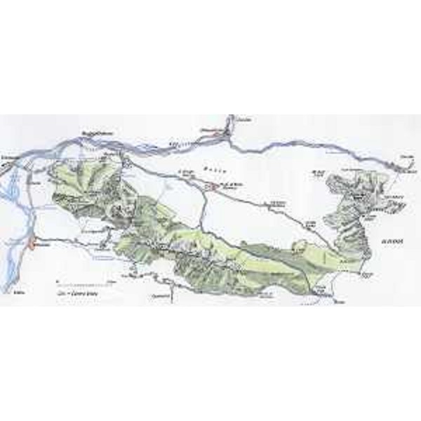 Mappa del Parco naturale regionale delle Prealpi Giulie. Foto: Archivio del Corpo forestale regionale - Elena Missio