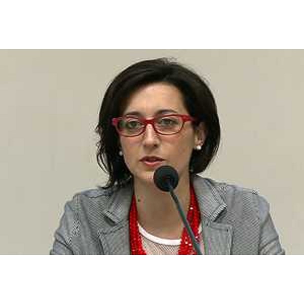 Sara Vito (Assessore regionale Ambiente ed Energia) al convegno "Dai progetti europei alle buone pratiche di gestione della risorsa idrica in Friuli Venezia Giulia" - Trieste 20/07/2015