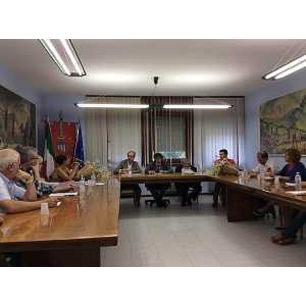 Gianni Torrenti (Assessore regionale Cultura) alla Giornata degli Ecomusei del Friuli Venezia Giulia, nella Sala consiliare del Municipio - Paularo 25/07/2015