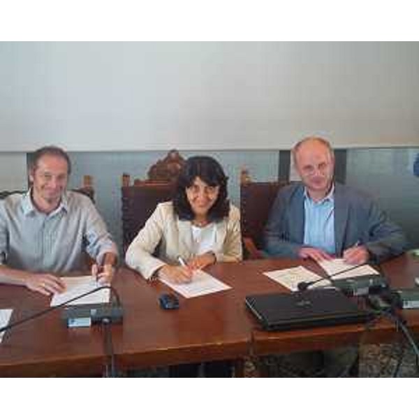Mariagrazia Santoro (Assessore regionale Pianificazione territoriale) durante il workshop sul Piano Paesaggistico Regionale (PPR) dedicato alla fruizione e valorizzazione del paesaggio collinare - San Daniele del Friuli 27/07/2015