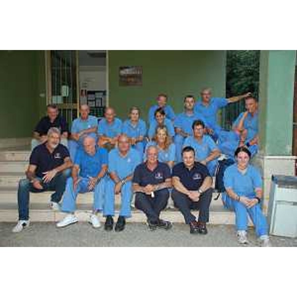 Paolo Panontin e Luciano Sulli (Assessore regionale e direttore centrale Protezione civile FVG) all'inaugurazione dei Campi operativi gemellati per la Campagna Antincendi Boschivi (AIB) 2015 - Vico del Gargano 31/07/2015