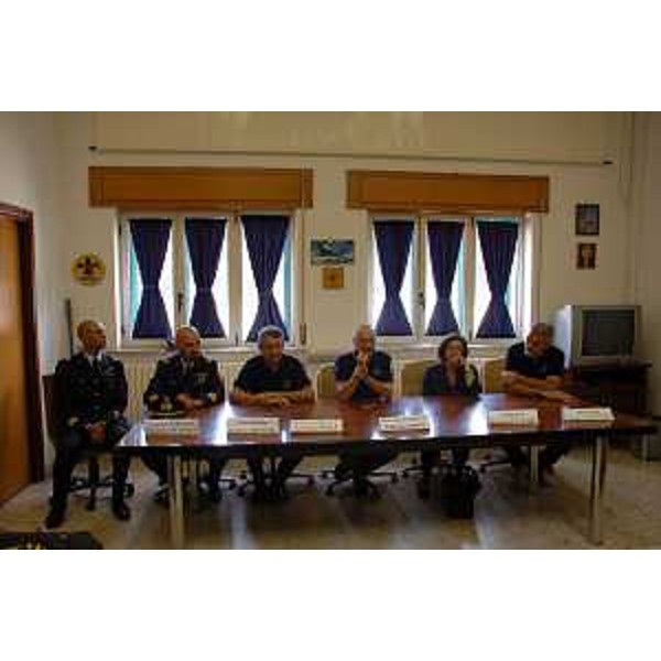 Luciano Sulli (Direttore centrale Protezione civile FVG), Fabrizio Curcio (Capo Dipartimento nazionale Protezione civile) e Paolo Panontin (Assessore regionale Protezione civile FVG) all'inaugurazione dei Campi operativi gemellati per la Campagna Antincendi Boschivi (AIB) 2015 - Vico del Gargano 31/07/2015