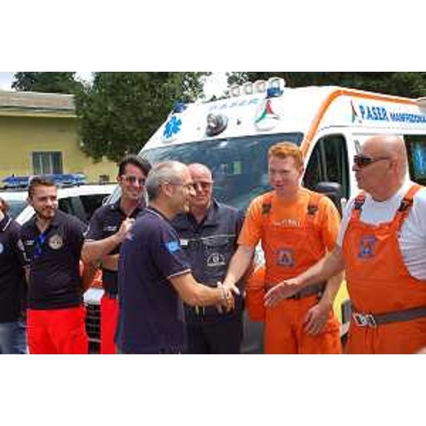 Fabrizio Curcio (Capo Dipartimento nazionale Protezione civile) all'inaugurazione dei Campi operativi gemellati per la Campagna Antincendi Boschivi (AIB) 2015 - Vico del Gargano 31/07/2015