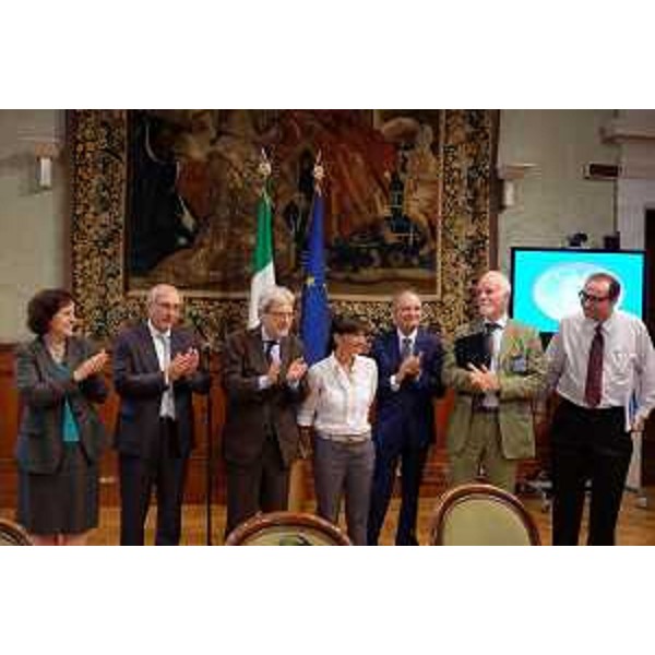 Nomina di Debora Serracchiani (Presidente Regione Friuli Venezia Giulia) a commissario straordinario per l'attuazione degli interventi della crisi industriale complessa di Trieste, a Palazzo Chigi - Roma 07/08/2015