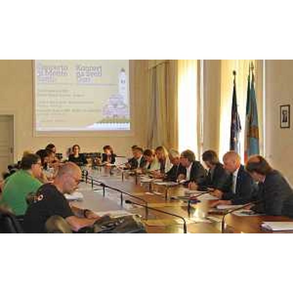 Un momento della conferenza stampa di presentazione del “Concerto al Monte Santo” – Trieste 20/08/2015
