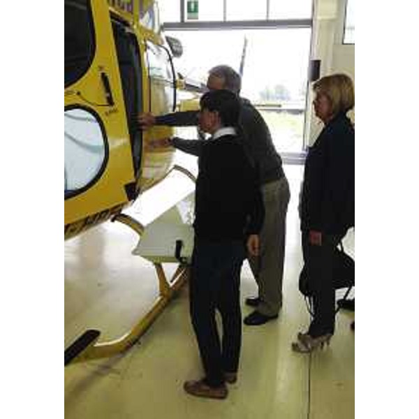 Debora Serracchiani (Presidente Regione Friuli Venezia Giulia) e Isabella De Monte (Parlamentare europea) durante la visita alla Helica S.r.l. - Amaro 24/08/2015