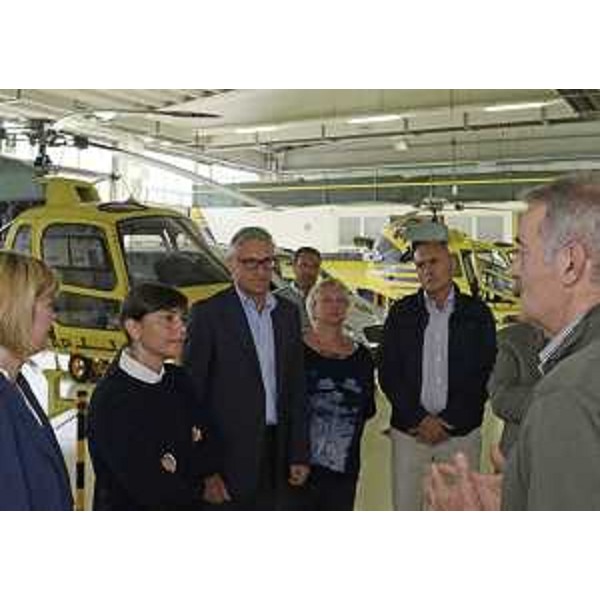 Debora Serracchiani (Presidente Regione Friuli Venezia Giulia) durante la visita alla Helica S.r.l. - Amaro 24/08/2015