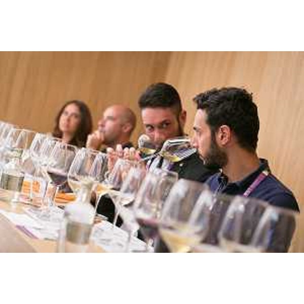 Degustazione del Vitovska e di altri vini del Carso, nella Sala Convivium del Padiglione Vino a EXPO 2015 - Milano 27/08/2015