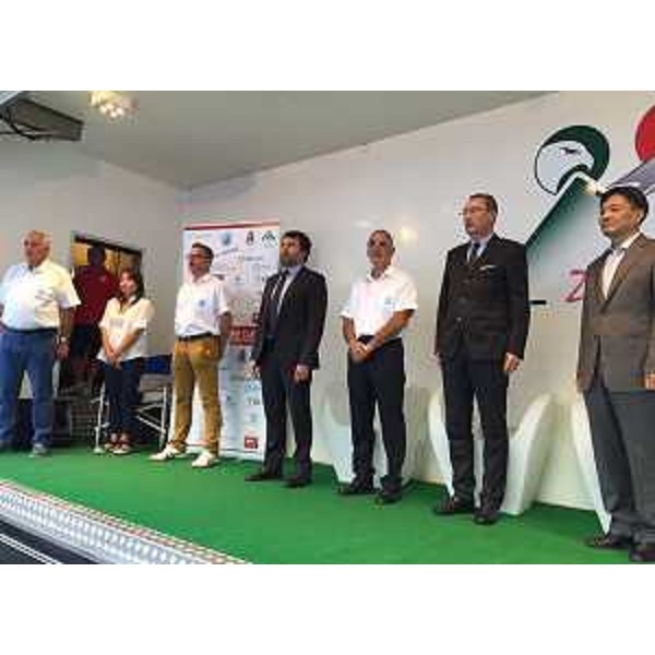 Presentazione della Carnia Classic Fuji-Zoncolan, evento sportivo che celebra il gemellaggio tra le due montagne, con Sergio Bolzonello (Vicepresidente Regione FVG e assessore Turismo) e Takashi Namba [Vicegovernatore Prefettura Shizuoka (Giappone)] - Tolmezzo 27/08/2015