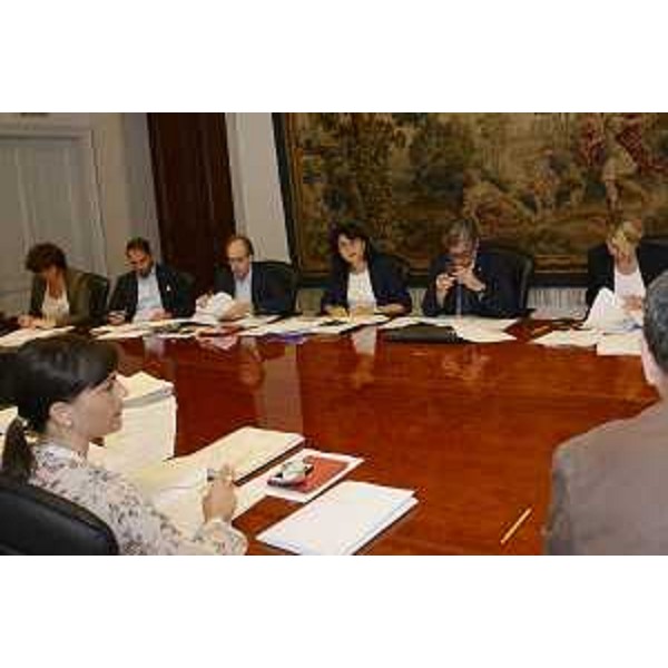 Debora Serracchiani (Presidente Regione Friuli Venezia Giulia) presiede la riunione della Giunta regionale - Trieste 28/08/2015