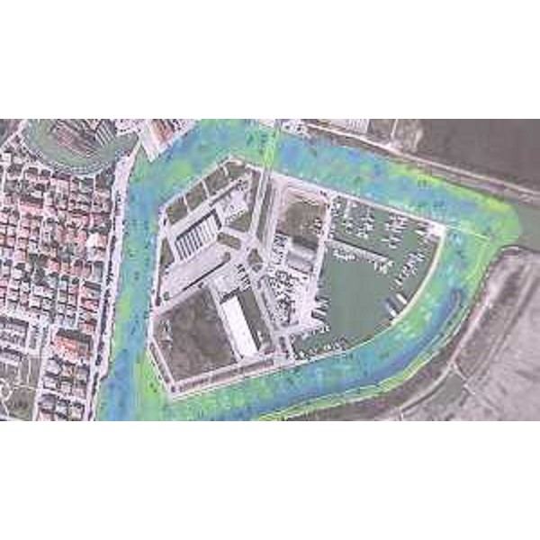 Area interessata dai lavori di dragaggio dei canali navigabili in Laguna - Marano Lagunare 29/08/2015