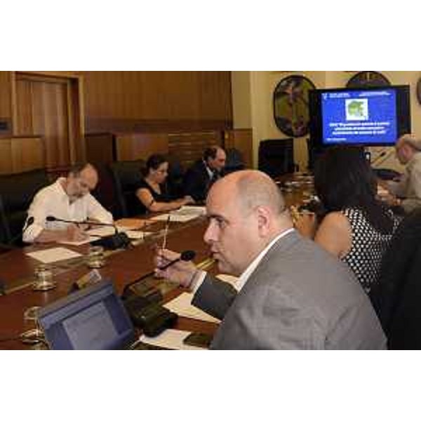 Vittorino Boem (Presidente IV Commissione consiliare) in IV Commissione sul disegno di legge in materia di varianti urbanistiche di livello comunale e contenimento del consumo di suolo, in Consiglio regionale - Trieste 01/09/2015