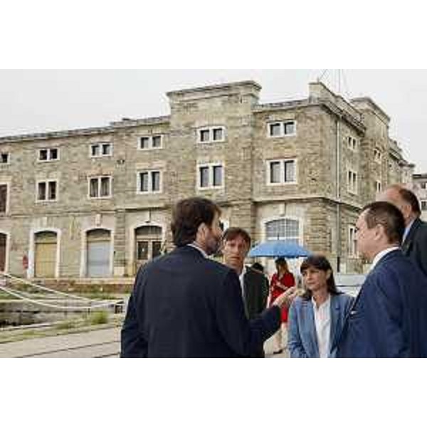 Dario Franceschini (Ministro Beni e Attività Culturali e Turismo), Debora Serracchiani (Presidente Regione Friuli Venezia Giulia) ed Ettore Rosato (Deputato) in Porto Vecchio - Trieste 02/09/2015