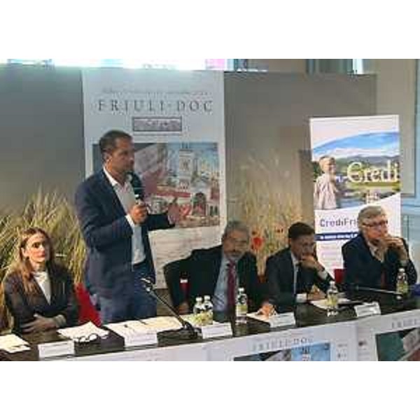 Cristiano Shaurli (Assessore regionale Risorse agricole e forestali) alla presentazione della XXI edizione di Friuli DOC (Udine, 10-13 settembre 2015) - Udine 03/09/2015